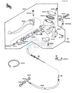 VN 1500 A [VULCAN 88] (A1-A5) [VULCAN 88] drawing CLUTCH MASTER CYLINDER