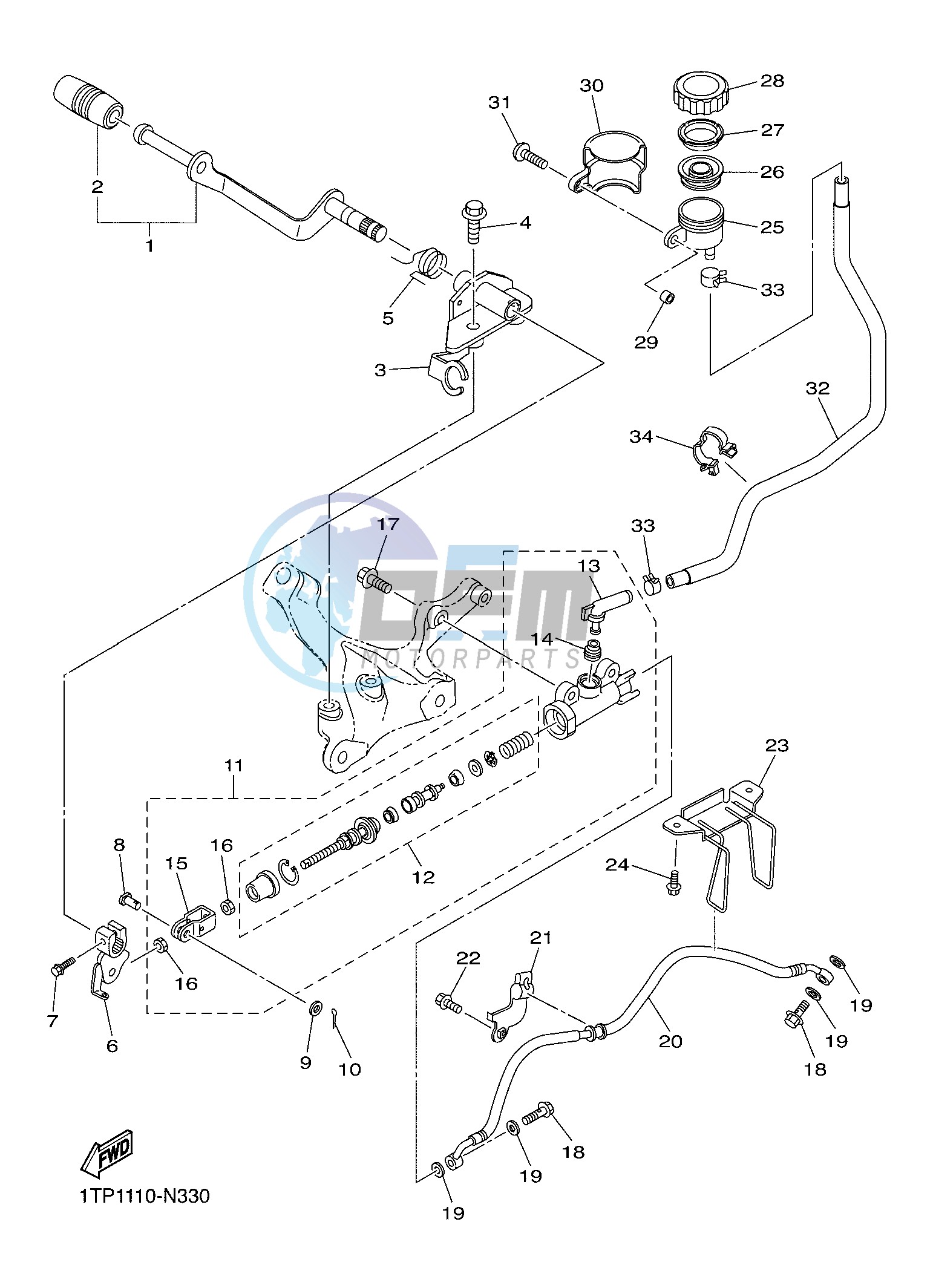 REAR MASTER CYLINDER