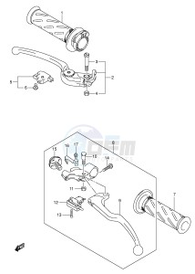 GSX-R600 (E2) drawing HANDLE LEVER