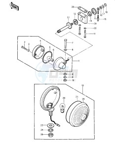 KZ 1000 C [POLICE 1000] (C2-C4) [POLICE 1000] drawing TURN SIGNALS -- 79-81 C2_C3_C4- -