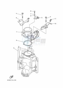 FL250DETX drawing THROTTLE-BODY