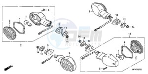 CB1000RAA France - (F / ABS CMF) drawing WINKER