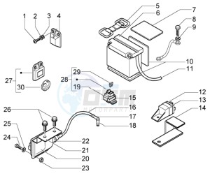 X9 500 Evolution (abs) drawing Electrical Device-Battery