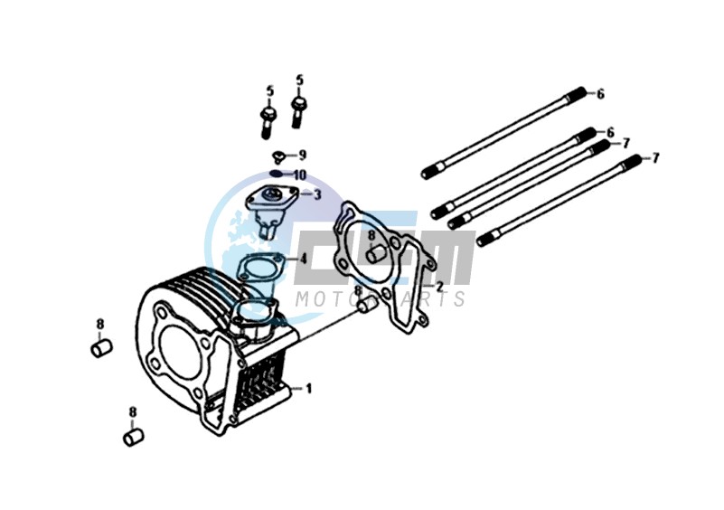 CYLINDER / TOP GASKET / LOWER GASKET