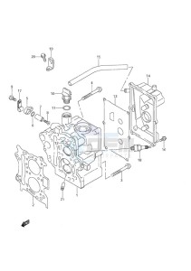 DF 9.9 drawing Cylinder Head