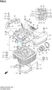 LS650 (E3-E28) SAVAGE drawing CYLINDER HEAD