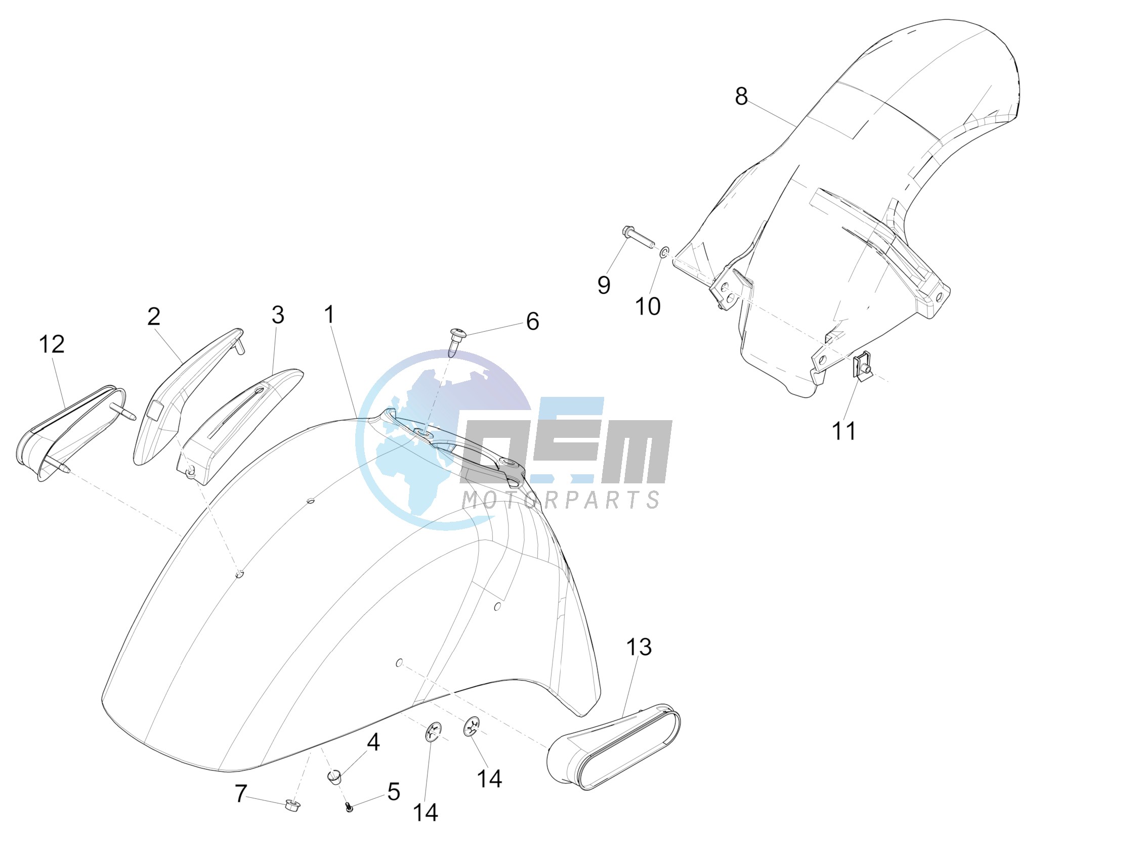 Wheel huosing - Mudguard