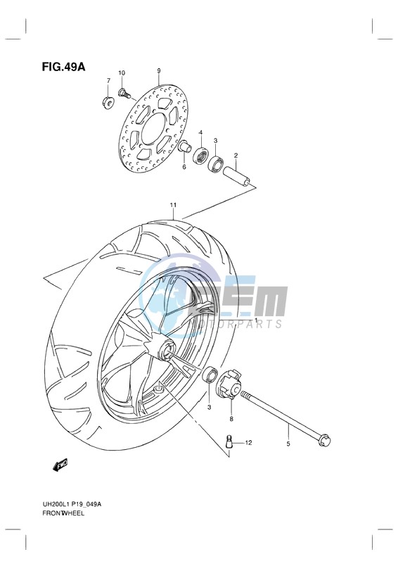 FRONT WHEEL (EXECUTIVE MODEL)