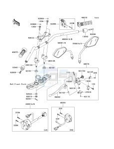 ZR 1000 B [Z1000 EUROPEAN] (B7F-B9F) 0B9F drawing HANDLEBAR