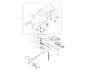 XJ6-S DIVERSION ABS 600 drawing SEAT