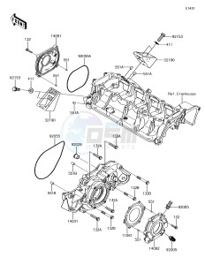 JET SKI ULTRA 310X JT1500LJF EU drawing Engine Cover(s)