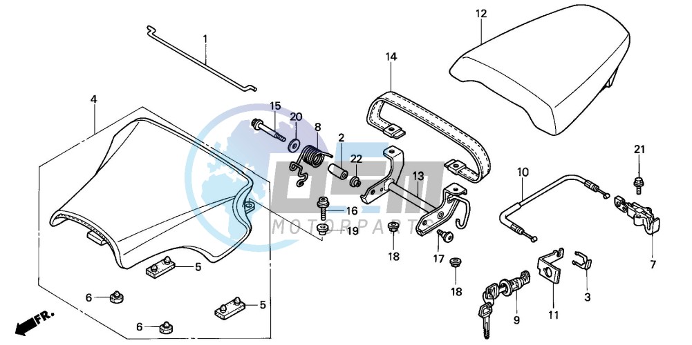 SEAT (CBR900RR2,3)