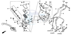 CBF1000 drawing FR. BRAKE MASTER CYLINDER (CBF1000A/T/S)