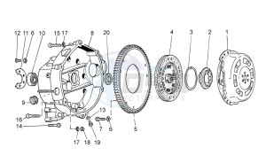 V7 Racer 750 drawing Clutch I