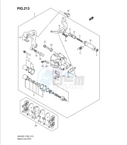 AN400Z drawing REAR CALIPER (AN400ZAL1 E2)