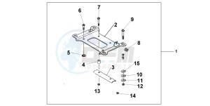 SH150 125 drawing CARRIER BRACKET