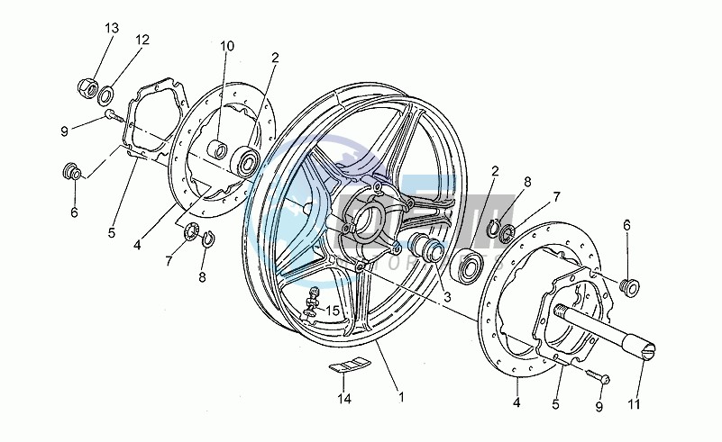 Front wheel, alloy