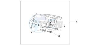 CB1300S CB1300SUPERBOLD'OR drawing REAR CARRIER