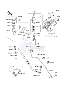 NINJA_ZX-10R ZX1000JDF FR XX (EU ME A(FRICA) drawing Rear Master Cylinder