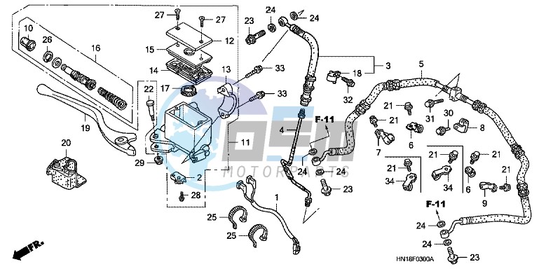 FR. BRAKE MASTER CYLINDER