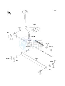 AN 110 D (D2-D3) drawing BRAKE PEDAL