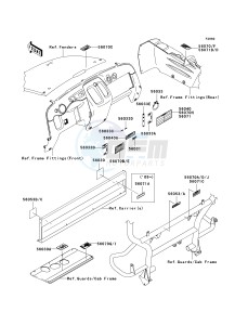 KAF 400 A [MULE 610 4X4] (A6F-AF) A6F drawing LABELS