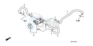 CBF1000TA UK - (E / ABS MKH) drawing AIR INJECTION CONTROL VALVE