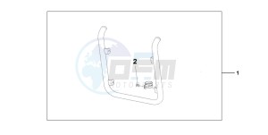 VT750CA drawing CHROME RADIATOR