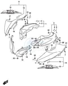 GSX-R1000 ARZ drawing AIR INTAKE PIPE (GSX-R1000RZL8 E21)