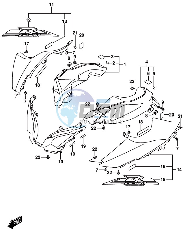 AIR INTAKE PIPE (GSX-R1000RZL8 E21)