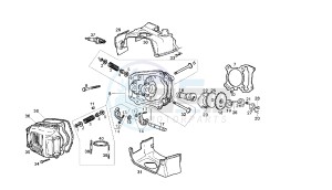 BOULEVARD - 125 CC 150 EU3 drawing CYLINDER HEAD