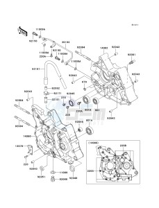 KLX 110 A (KLX110 MONSTER ENERGY) (A6F-A9FA) A6F drawing CRANKCASE