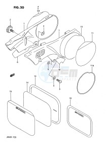 JR50 (P28) drawing FRAME COVER