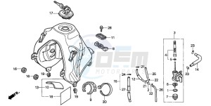 NX650 500 DOMINATOR drawing FUEL TANK