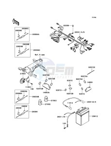 KVF360 4x4 KVF360A7F EU GB drawing Chassis Electrical Equipment