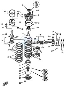 225B drawing CRANKSHAFT--PISTON