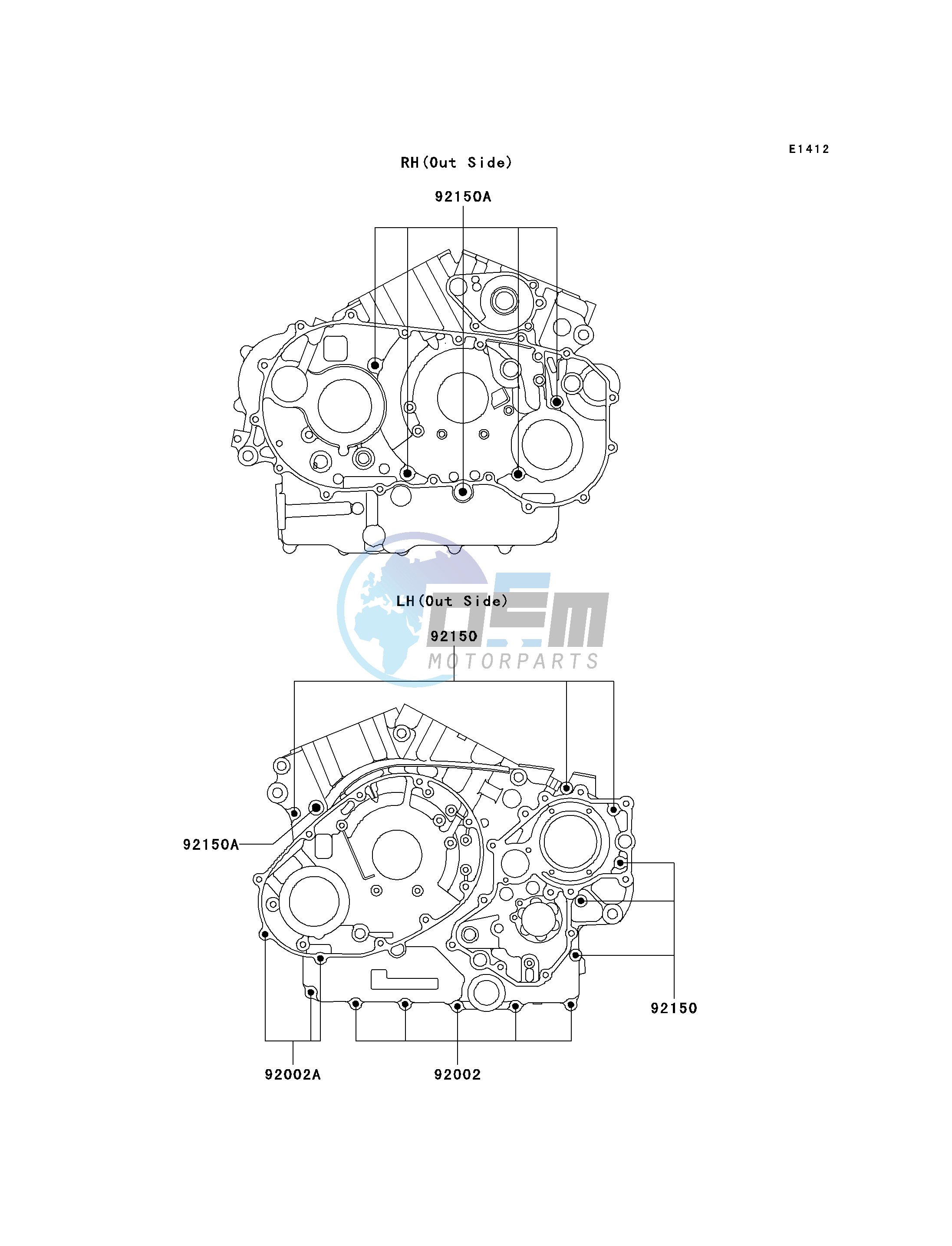 CRANKCASE BOLT PATTERN