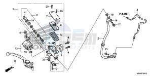 VFR1200XDD CrossTourer - VFR1200X Dual Clutch 2ED - (2ED) drawing FR. BRAKE MASTER CYLINDER