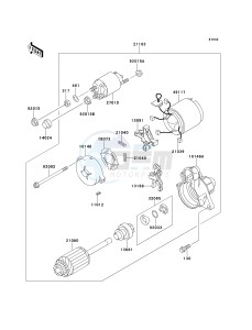 KAF 620 C [MULE 2500] (C6) [MULE 2500] drawing STARTER MOTOR