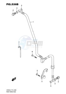 UH200 BURGMAN EU drawing FRONT BRAKE HOSE