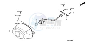 CBF125MA Europe Direct - (ED) drawing TAILLIGHT