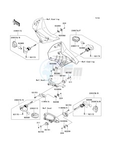 KL 650 E [KLR650] (E8F-E9F) E8F drawing TURN SIGNALS