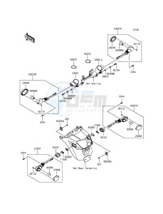 VULCAN S ABS EN650BGF XX (EU ME A(FRICA) drawing Turn Signals