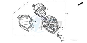 CBR1000RRA BR / HRC drawing METER