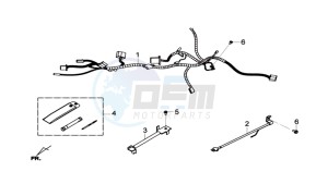 GTS 125I drawing WIRING HARNASS