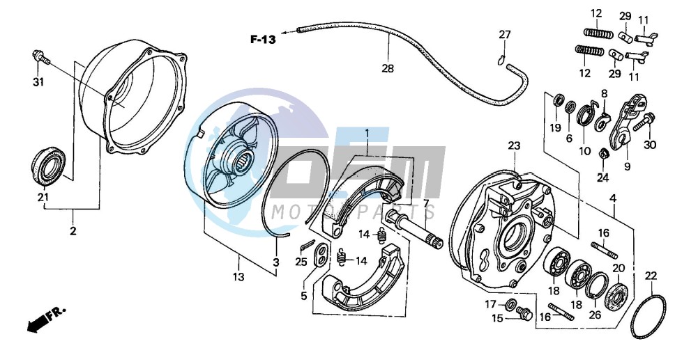 REAR BRAKE PANEL