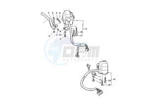 V-MAX 1200 drawing HANDLE SWITCH -LEVER