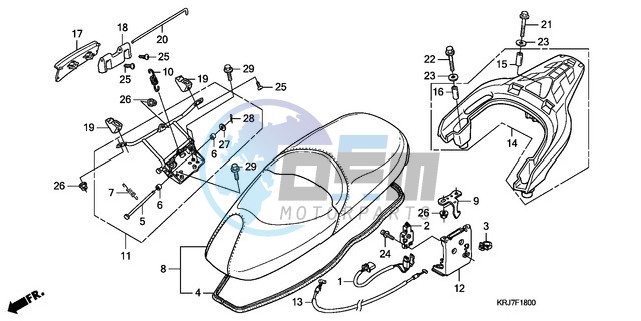 SEAT/REAR CARRIER