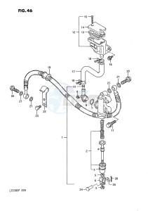 LT230E (E28) drawing REAR MASTER CYLINDER