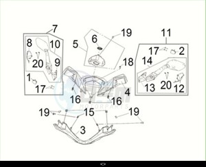 CRUISYM a 300 (LV30W3-EU) (M3) drawing HANDLE COVER